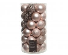 Julkula 6cm Mix Ljusrosa 37-pack