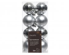 Julkula 4cm Silver 16-pack