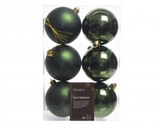 Julkula 8cm Mörkgrön 6-pack