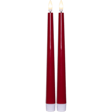 Antikljus LED Flamme Candy Röd 2-pack