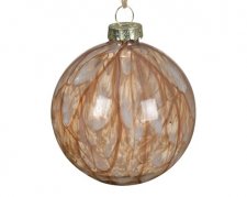 Glaskula 10cm Brun