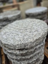 Trampsten Rund Grå 35xH5cm