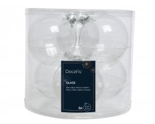 Julkula 8cm Klar 6-pack