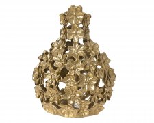 Vas Blommor Guld 25x16xH30,5cm