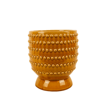 Kruka med prickar Gul