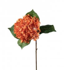 Hortensia Orange 40cm, Konstgjord