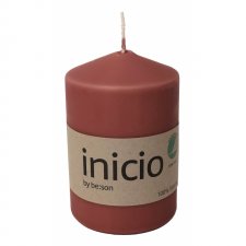 Blockljus 67x100mm Mörkrosa