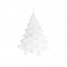 Figurljus Gran Creme 9x10cm