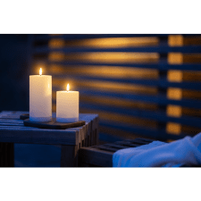 Solcellsljus Flamme Saul Vit