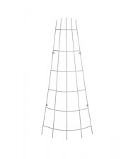 Trådspaljé Solfjäder Böjd Zink 30-75x150cm