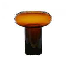 Glasvas Base Brun 18x20cm