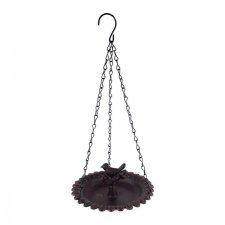 Fågelbad Hängande med fågel 19xH14cm