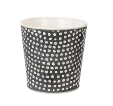 Plåtkruka Beige Grå 13xH13cm