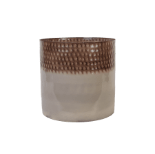 Kruka Metall Brunmelerad 26xH26cm