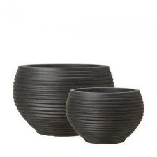 Kruka Alima Låg Brunmelerad