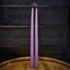 Handstöpta ljus Lila 35cm 2-pack