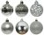 Julkula 6cm Mix Silver 37-pack