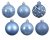 Julkula 6cm Mix Blå 37-pack Sky blue