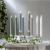 Antikljus Flamme Stripe Vit LED 25cm 2-pack
