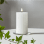 Blockljus LED Inne Flamme Stripe Vit 8x15cm
