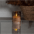 Blockljus LED Inne Blad Brun 10x8,5cm