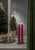 Antikljus Flamme Stripe Röd LED 25cm 2-pack