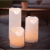 Blockljus LED Ute Flamme 16x40cm