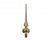 Julgranstopp 6x26cm Guld
