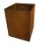 Kruka Corten med botten 30x30x40cm