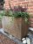 Kruka Corten med botten 30x60x40cm
