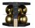 Julkula 10cm Guld 6-pack
