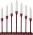 Ljusstake Aztra Röd 40x37x6cm