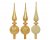 Julgranstopp 8x31cm Guld Mix