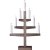 Ljusstake Trapp Brun 34x54x9cm