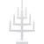 Ljusstake Trapp Vit 34x54x9cm