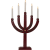 Ljusstake Elias Tradition Röd 35x61x9cm