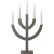 Ljusstake Anno Mullvad 35x59x8,5cm