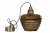 Taklampa Vilda Antik Mässing 30x18x32,5cm