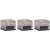 Iskub Solcell LED 7x5,5x7cm 3-pack