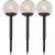 Solcellslampa LED Globe 3-pack