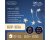 Slinga Stjärnor 100st LED 495cm 6h Timer