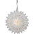 Pappersstjärna Crystal Vit 50x50x20cm