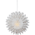 Pappersstjärna Snow Vit 50x50x24cm
