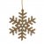 Stjärna/Snöflinga 10cm Guld Light Gold