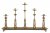 Ljusstake 5 armad Guld Matt 68x18x43cm