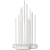 Ljusstake Buzz Vit 23x43x18cm