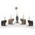 Ljusstake Staffans Fålar Vit 45x29x10,7cm