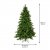 Konstgran / Julgran Galloway Spruce Grön 180cm