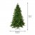 Konstgran / Julgran Galloway Spruce Grön 210cm