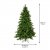 Konstgran / Julgran Galloway Spruce Grön 240cm
